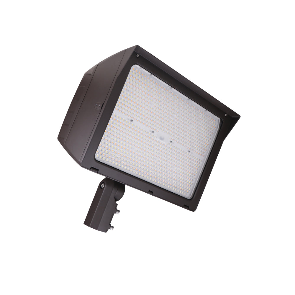 UNION | LED Flood Light | Adj Watt 300W/400W/500W | 77500 Lumens | Adj CCT 3K/4K/5K | 120-277Vac | Slip Fitter / Yoke Mount / U-Bracket Included | IP65 | UL & DLC Listed