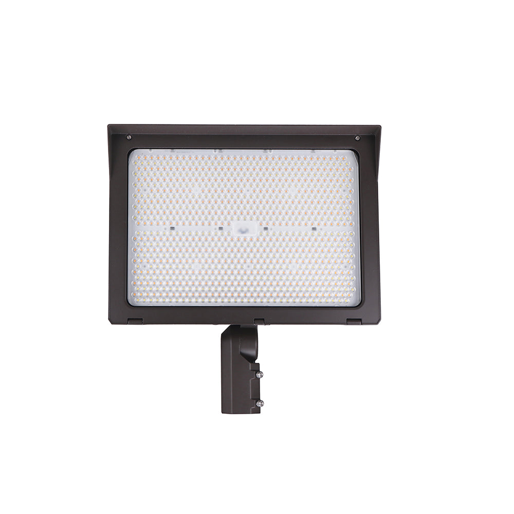 UNION | LED Flood Light | Adj Watt 300W/400W/500W | 77500 Lumens | Adj CCT 3K/4K/5K | 120-277Vac | Slip Fitter / Yoke Mount / U-Bracket Included | IP65 | UL & DLC Listed