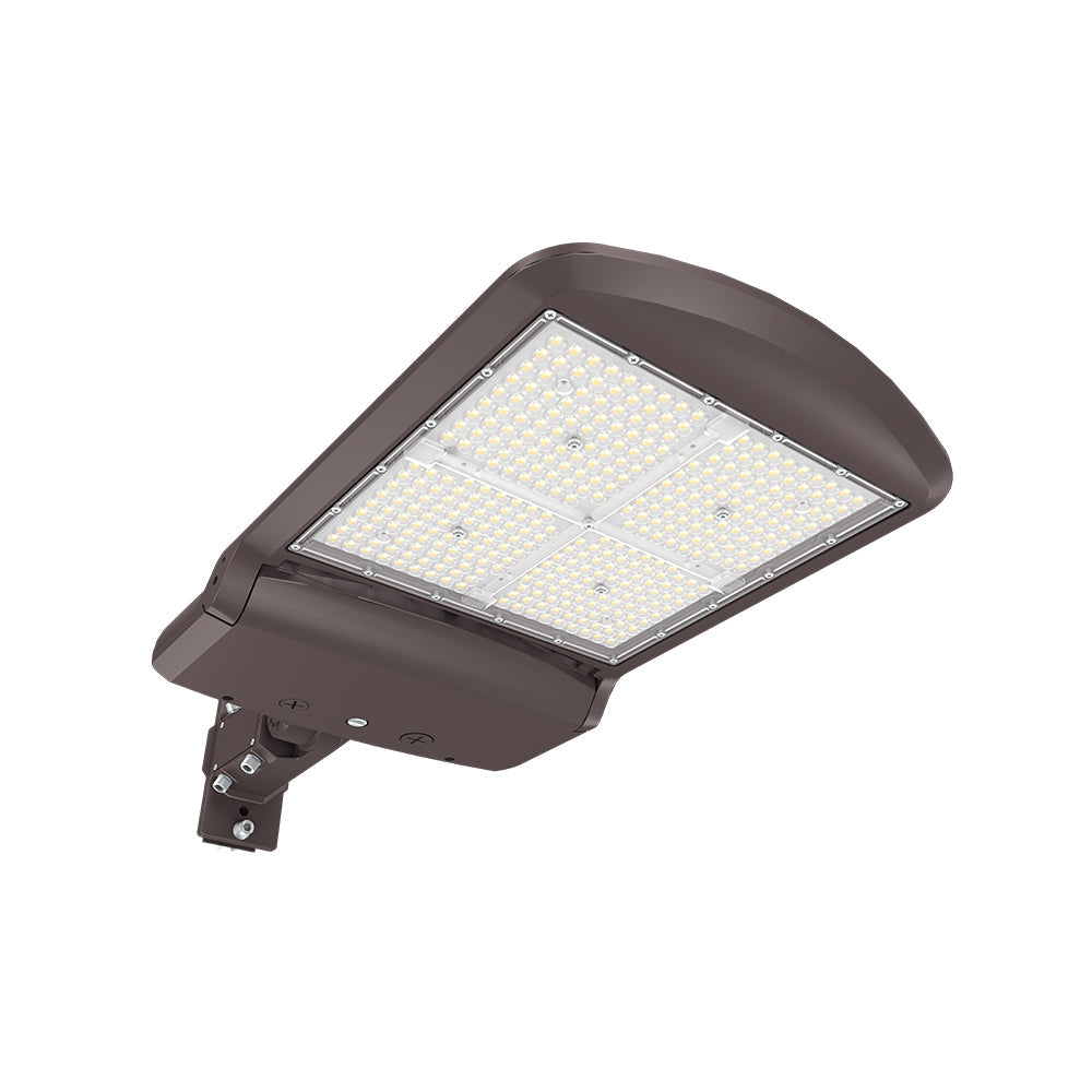 ZOHO 6TH GEN | LED Area Light | ADJ Wattage 100W/120W/150W | 25500 Lumens | Adj CCT 4000K/5000K/5700K | 120V-277V | Universal Bracket | Bronze Housing | IP65 | UL & DLC Listed - Beyond LED Technology