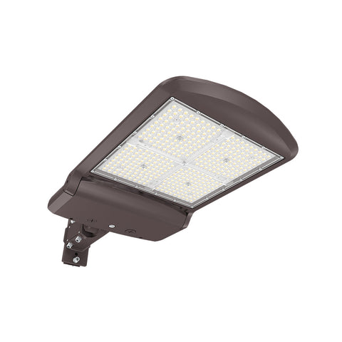 ZOHO 6TH GEN | LED Area Light | ADJ Wattage 100W/120W/150W | 25500 Lumens | Adj CCT 4000K/5000K/5700K | 120V-277V | Universal Bracket | Bronze Housing | IP65 | UL & DLC Listed - Beyond LED Technology
