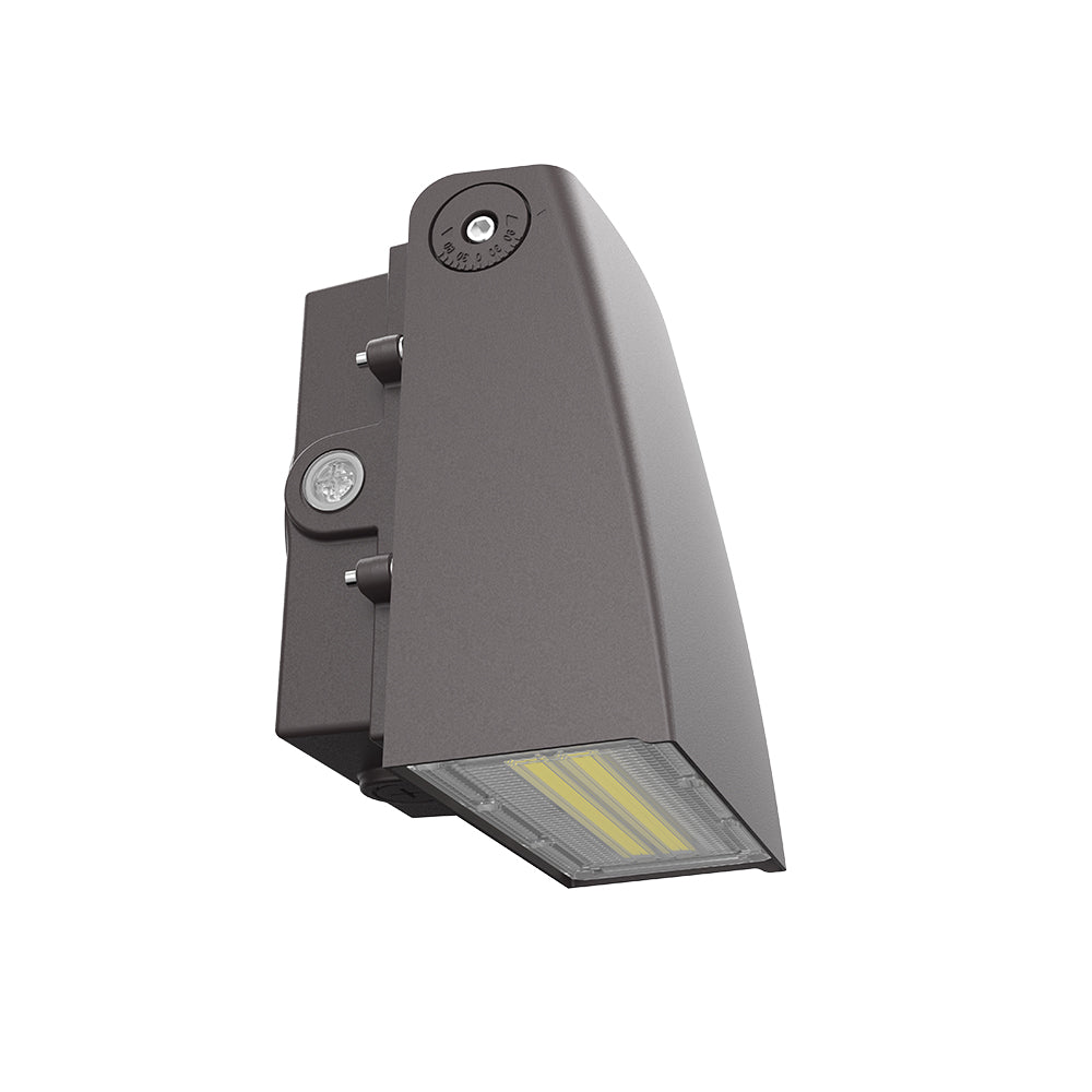 LONGVIEW | LED Adjustable Wall Pack | Adj Watt 40W/60W/80W/100W | 13000 Lumens | Adj CCT 3000K-4000K-5000K | 120-347Vac | Built-in Photocell | Bronze Housing | IP65 | UL & DLC Listed