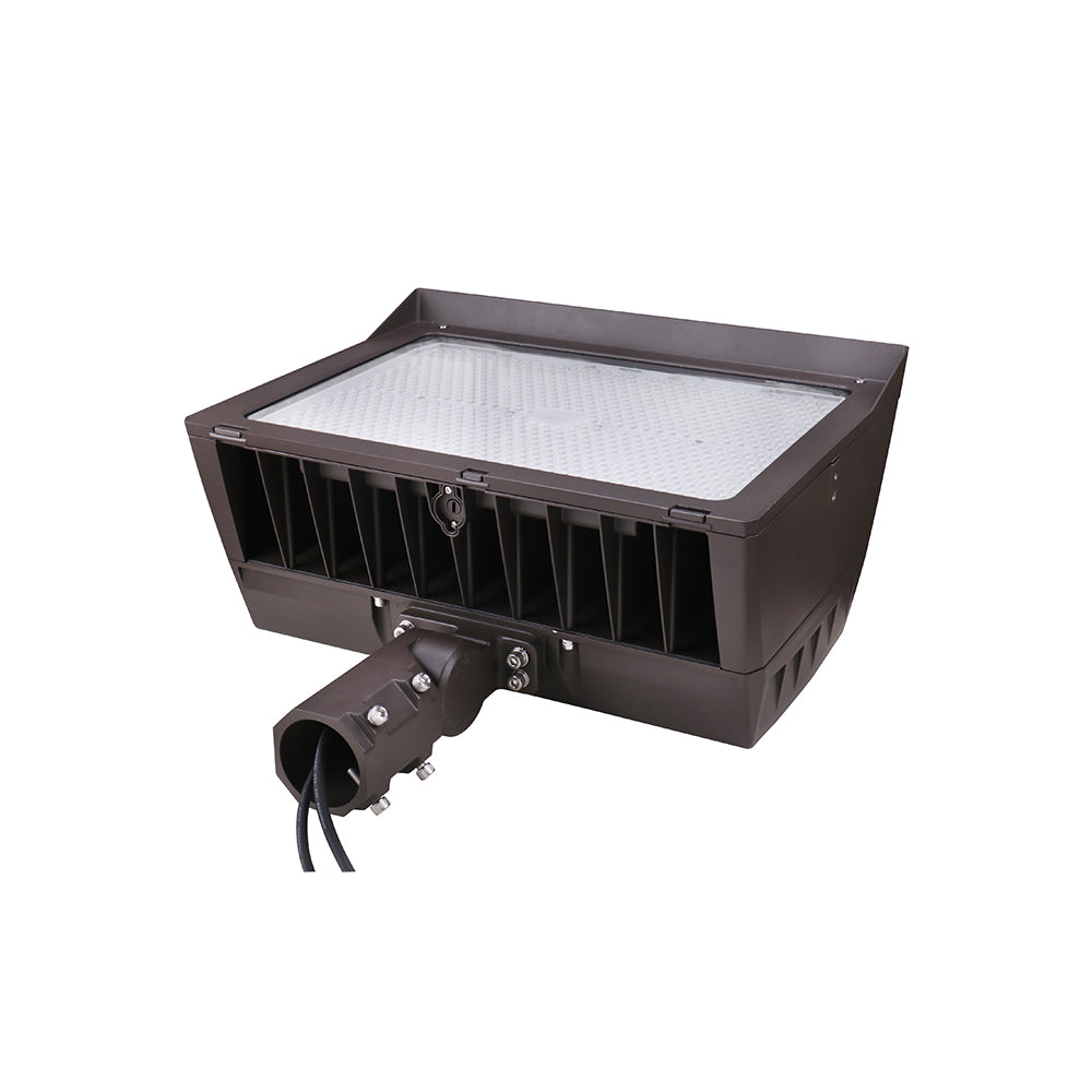 UNION | LED Flood Light | Adj Watt 300W/400W/500W | 77500 Lumens | Adj CCT 3K/4K/5K | 120-277Vac | Slip Fitter / Yoke Mount / U-Bracket Included | IP65 | UL & DLC Listed