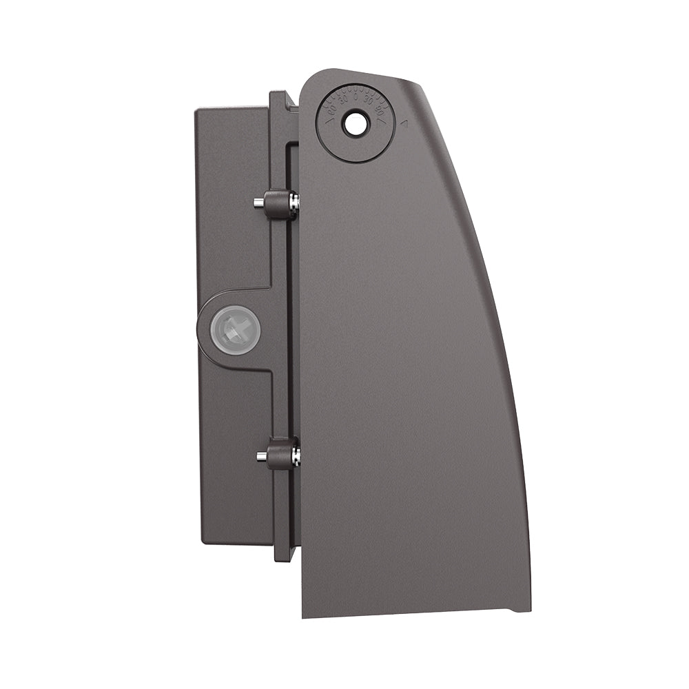 LONGVIEW | LED Adjustable Wall Pack | Adj Watt 40W/60W/80W/100W | 13000 Lumens | Adj CCT 3000K-4000K-5000K | 120-347Vac | Built-in Photocell | Bronze Housing | IP65 | UL & DLC Listed