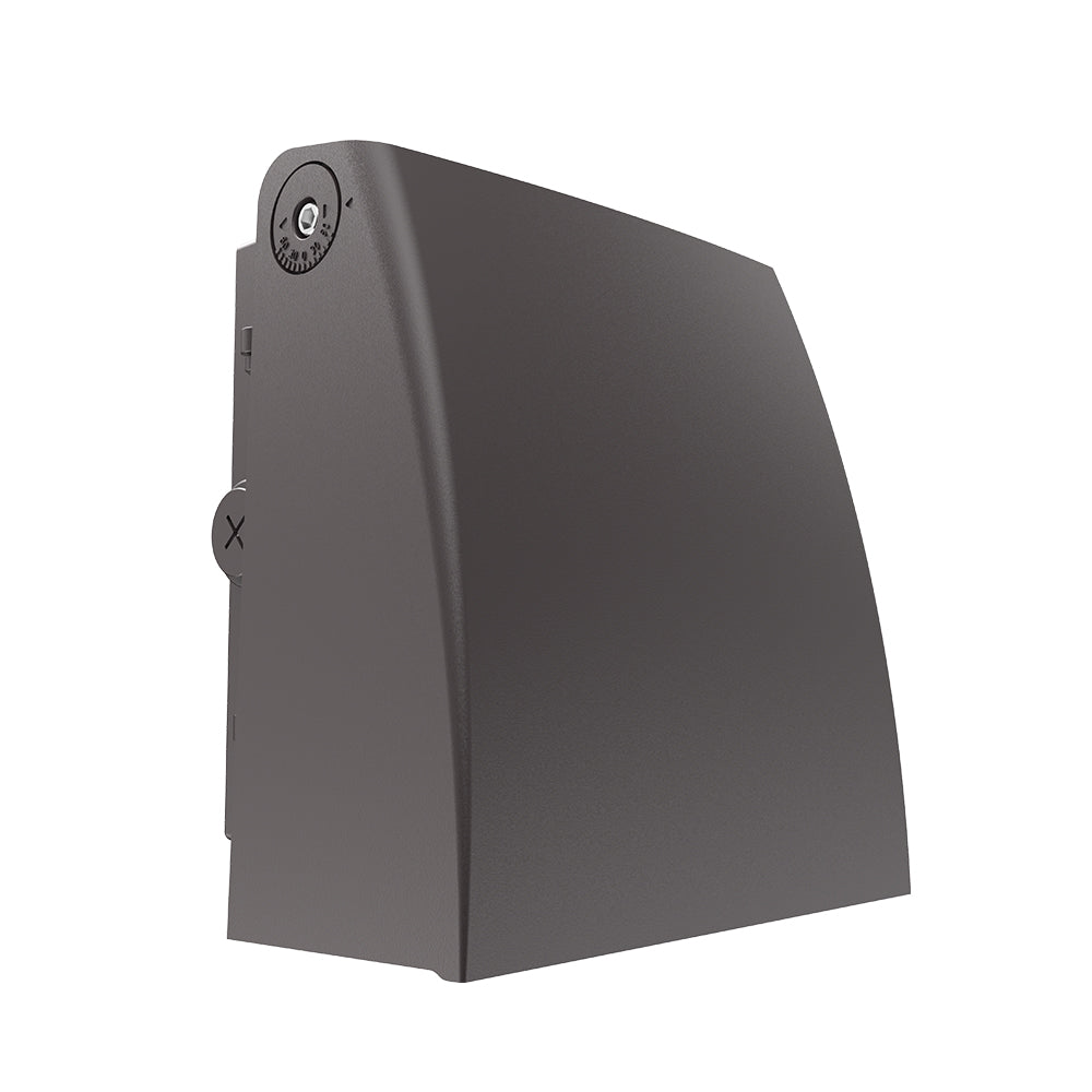 LONGVIEW | LED Adjustable Wall Pack | Adj Watt 40W/60W/80W/100W | 13000 Lumens | Adj CCT 3000K-4000K-5000K | 120-347Vac | Built-in Photocell | Bronze Housing | IP65 | UL & DLC Listed