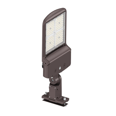ZOHO 6TH GEN | LED Area Light | ADJ Wattage 100W/120W/150W | 25500 Lumens | Adj CCT 4000K/5000K/5700K | 120V-277V | Universal Bracket | Bronze Housing | IP65 | UL & DLC Listed - Beyond LED Technology