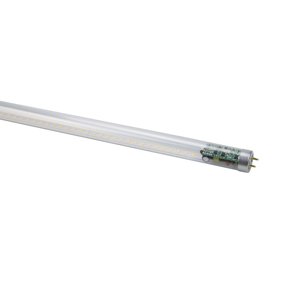 MR | LED T8 Glass Tube | 18 Watt | 2700 Lumens | 6500K | 120-277Vac | 4ft | Clear Lens | Type A+B | Single & Double Ended Power | UL & DLC Listed