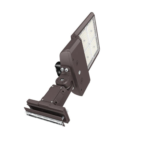 ZOHO 6TH GEN | LED Area Light | ADJ Wattage 100W/120W/150W | 25500 Lumens | Adj CCT 4000K/5000K/5700K | 120V-277V | Universal Bracket | Bronze Housing | IP65 | UL & DLC Listed - Beyond LED Technology