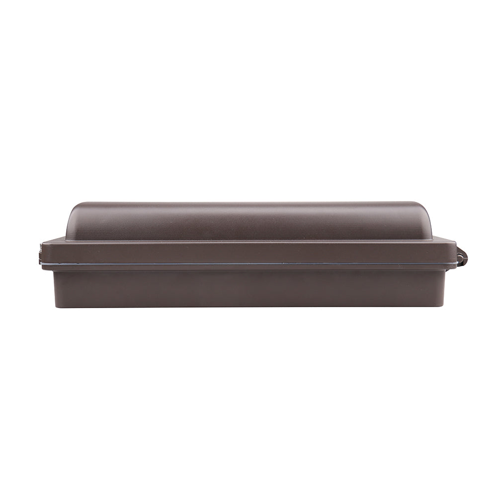 ZION 2nd GEN | LED Wall Pack | Adjustable Watt 80W/100W/120W | 16200 Lumens | Adjustable CCT 3000K/4000K/5000K | 120V-277V | Built In Photocell | Bronze Housing | IP65 | UL & DLC Listed - Beyond LED Technology