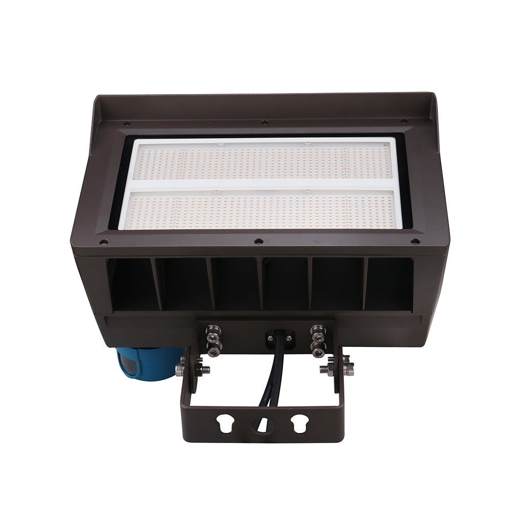 UNION | LED Flood Light | Adj Watt 200W/240W/300W | 45000 Lumens | 5000K | 120V-277V | Slip Fitter / Yoke Mount Included | Bronze Housing | IP65 | UL & DLC Listed
