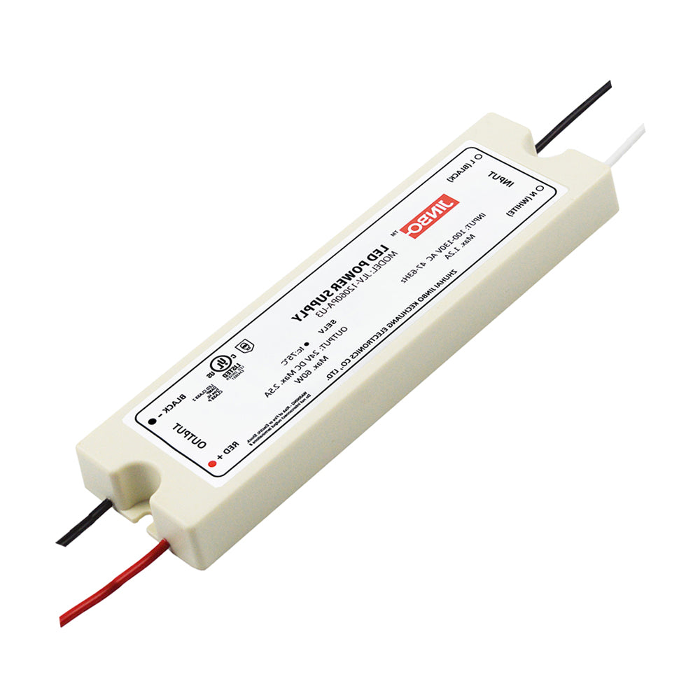 JINBO | LED Power Supply | 60 Watt | 24 Volt DC | IP65 | JLV-24060PA-U3 | UL Listed