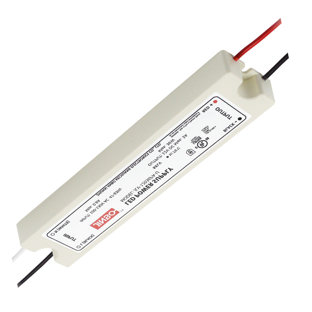 JINBO | LED Power Supply | 36 Watt | 12 Volt DC | IP65 | JLV-120 PA-U | UL Listed
