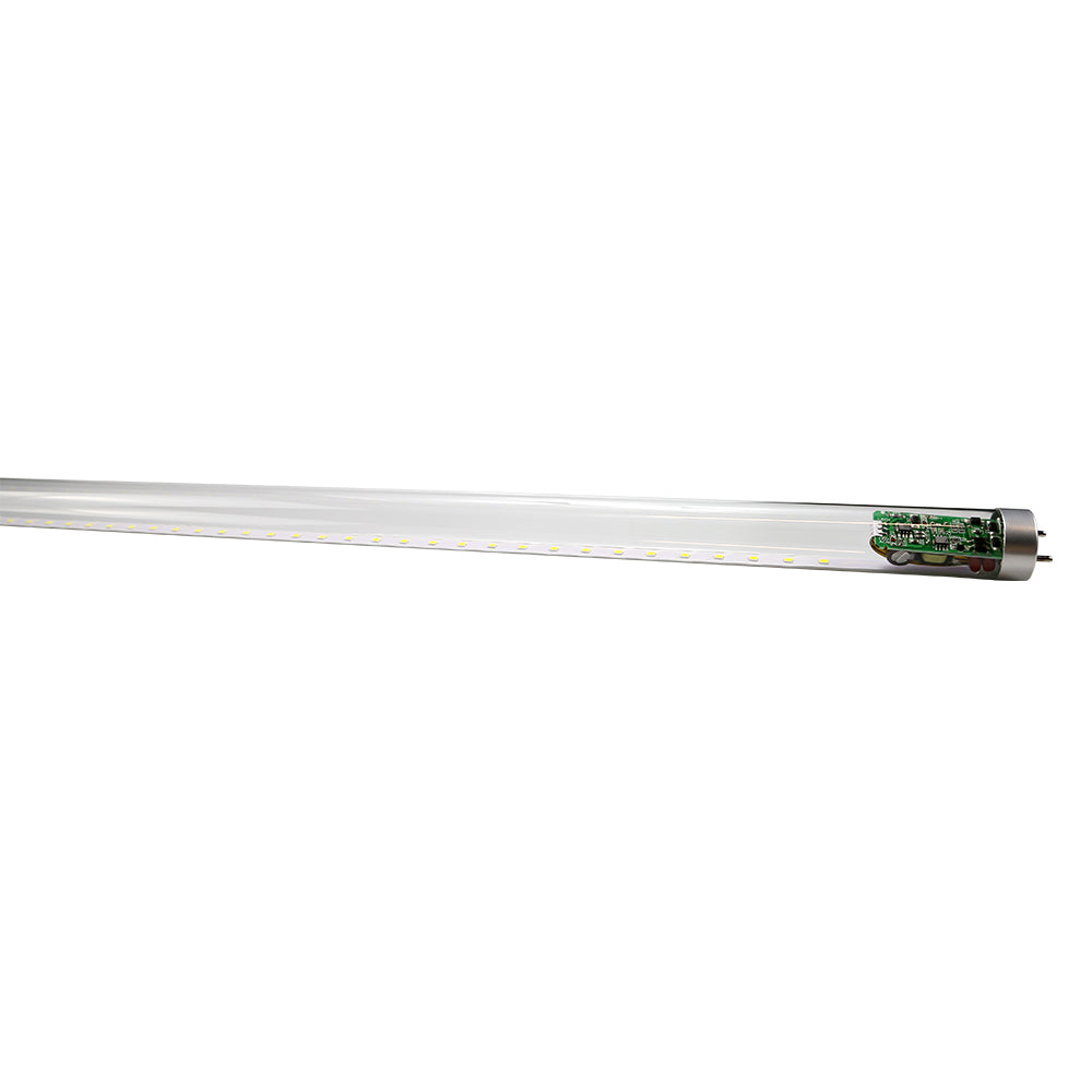 MR | LED T8 Glass Tube | 18 Watt | 2700 Lumens | 6500K | 120-277Vac | 4ft | Clear Lens | Type A+B | Single & Double Ended Power | UL & DLC Listed