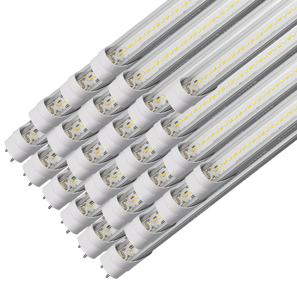 BRIGHTFIT | LED T8 Tube | Adj Watt 12W/15W/18W/20W/22W | 2750 Lumens | Adj CCT 3500K/4K/5K/5700K/6500K | 120-277Vac | 4ft | Clear Lens | Type A+B | Double Ended Power | ETL & DLC Listed