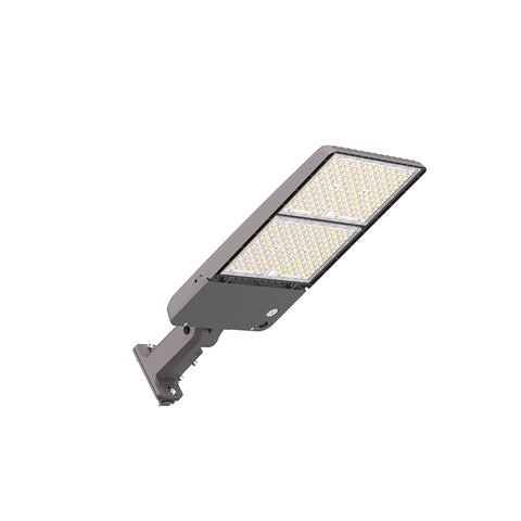 LUMA MAX | LED Area Light | Adj Watt 300W/350W/400W/450W/500W | 80424 Lumens | Adj CCT 3000K/4000K/5000K | 120-277V | Universal Bracket | Bronze Housing | IP65 | UL & DLC Listed