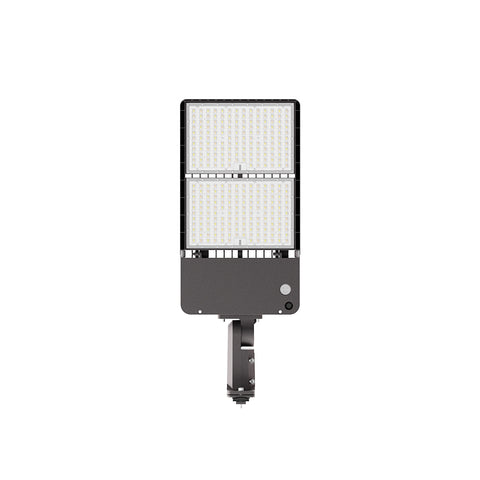 LUMA MAX | LED Area Light | Adj Watt 300W/350W/400W/450W/500W | 80424 Lumens | Adj CCT 3000K/4000K/5000K | 120-277V | Universal Bracket | Bronze Housing | IP65 | UL & DLC Listed