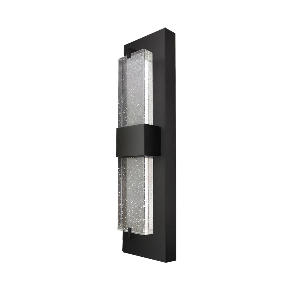 LIRA | LED Crystal Wall Sconce | 20 Watt | 800 Lumens | Adj CCT 2700K-3000K-3500K-4000K-5000K | 120V | 16 inch | Aluminum, Metal & Crystal Glass | IP65 | ETL Listed