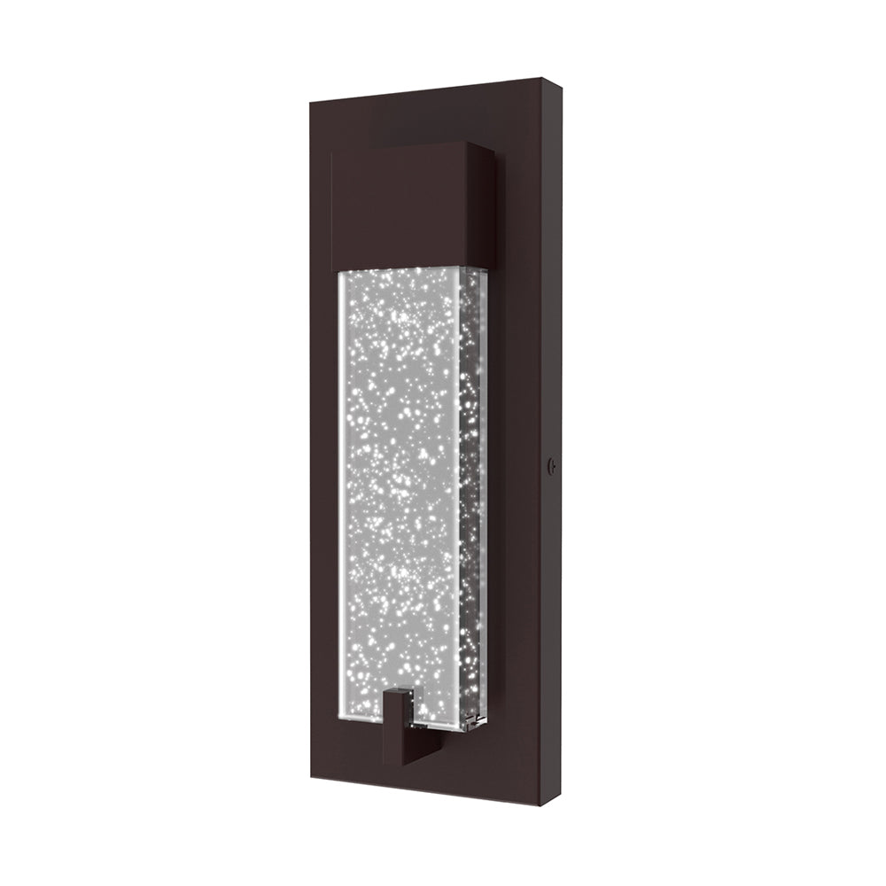 COVE | LED Crystal Wall Sconce | 12 Watt | 420 Lumens | Adj CCT 2700K-3000K-3500K-4000K-5000K | 120V | 12.2 inch | Aluminum, Metal & Crystal Glass | IP65 | ETL Listed