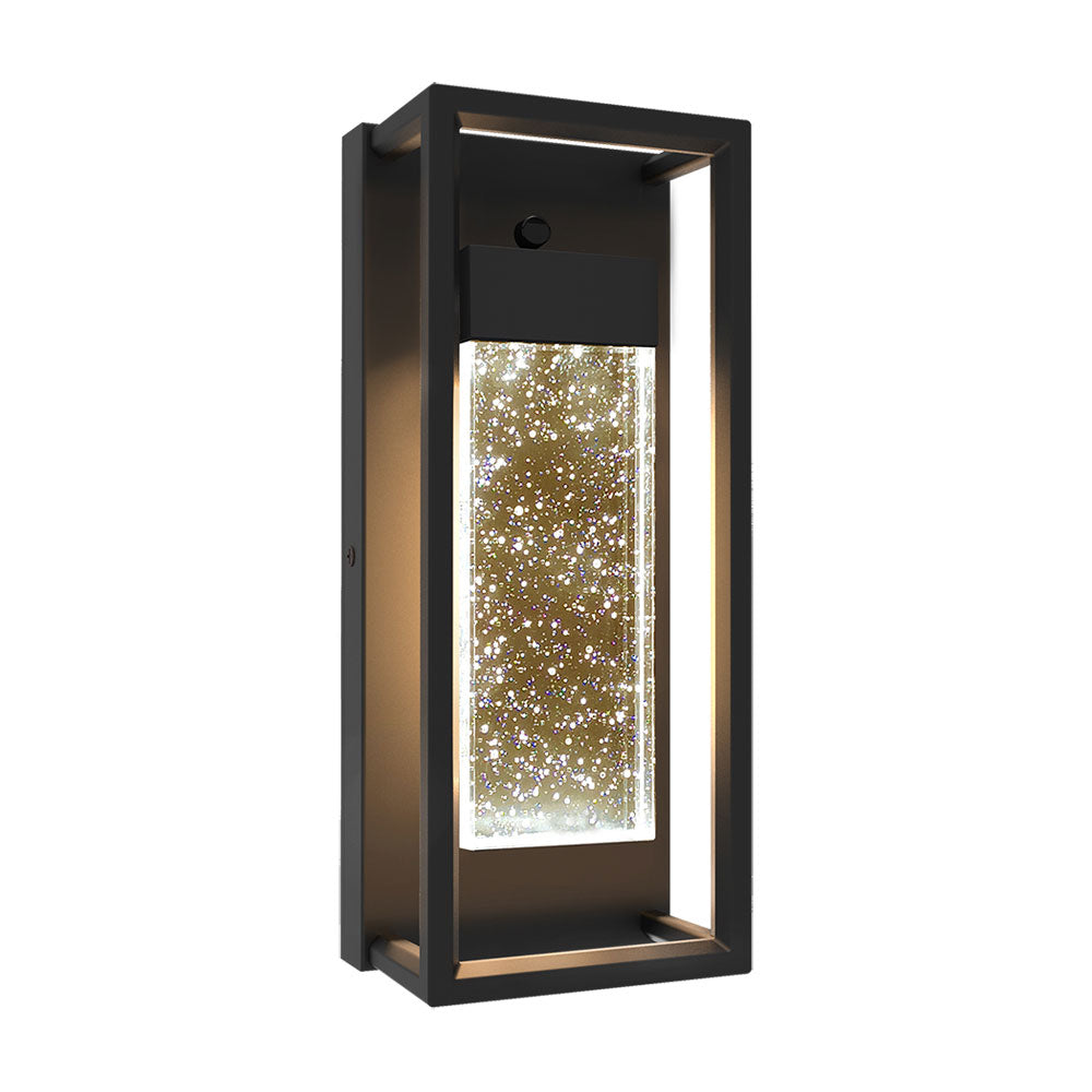 LUXE | LED Crystal Wall Sconce | 12 Watt | 420 Lumens | Adj CCT 2700K-3000K-3500K-4000K-5000K | 120V | 12.2 inch | Aluminum, Metal & Crystal Glass | IP65 | ETL Listed
