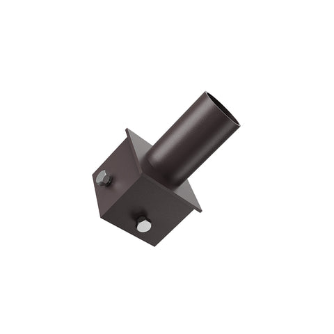 Square Pole Mount | 2-3/8” O.D Tenon | Tenon Mount | 4” Pole Square Adaptor | Bronze Housing