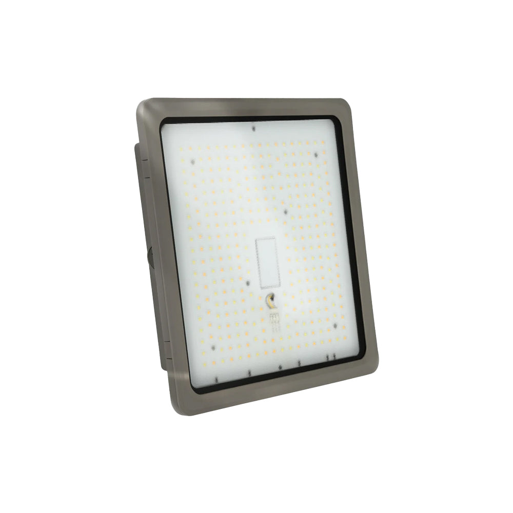 DRIVEBRIGHT | LED Canopy Light | Adj Watt 35W/50W/70W | 10500 Lumens | Adj CCT 3000K/4000K/5000K | 120-277Vac | IP65 | UL & DLC Listed