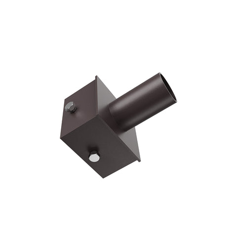 Square Pole Mount | 2-3/8” O.D Tenon | Tenon Mount | 5” Pole Square Adaptor | Bronze Housing