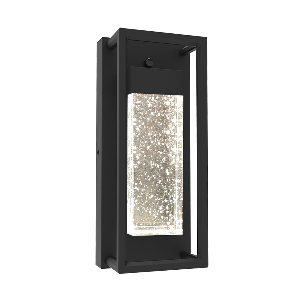 LUXE | LED Crystal Wall Sconce | 12 Watt | 420 Lumens | Adj CCT 2700K-3000K-3500K-4000K-5000K | 120V | 12.2 inch | Aluminum, Metal & Crystal Glass | IP65 | ETL Listed