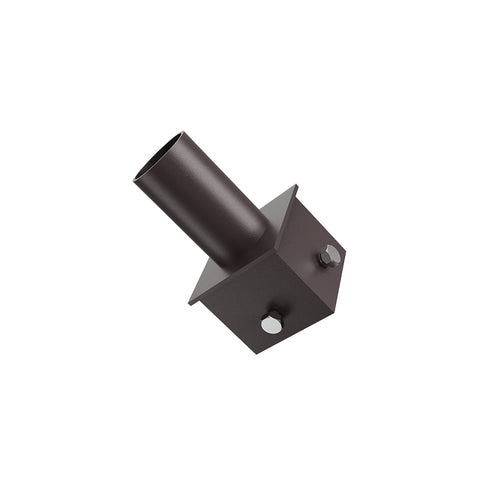 Square Pole Mount | 2-3/8” O.D Tenon | Tenon Mount | 4” Pole Square Adaptor | Bronze Housing