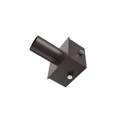 Square Pole Mount | 2-3/8” O.D Tenon | Tenon Mount | 5” Pole Square Adaptor | Bronze Housing