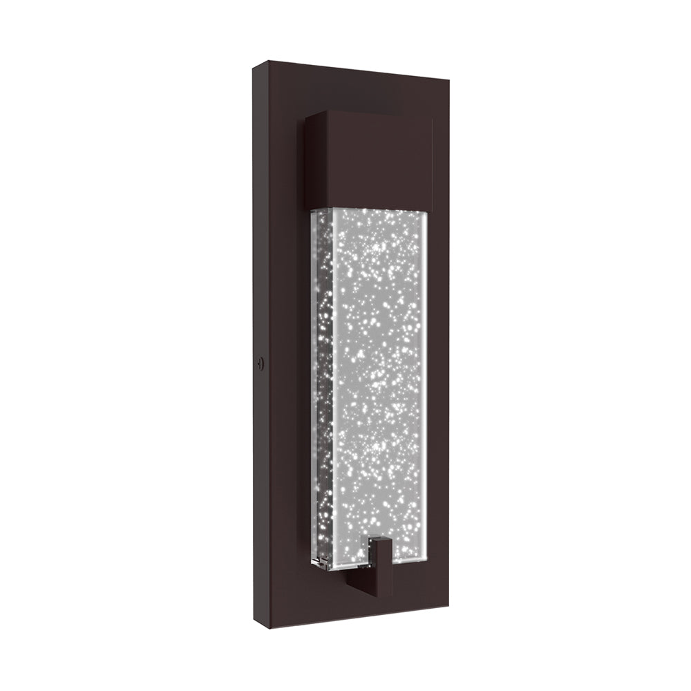 COVE | LED Crystal Wall Sconce | 12 Watt | 420 Lumens | Adj CCT 2700K-3000K-3500K-4000K-5000K | 120V | 12.2 inch | Aluminum, Metal & Crystal Glass | IP65 | ETL Listed