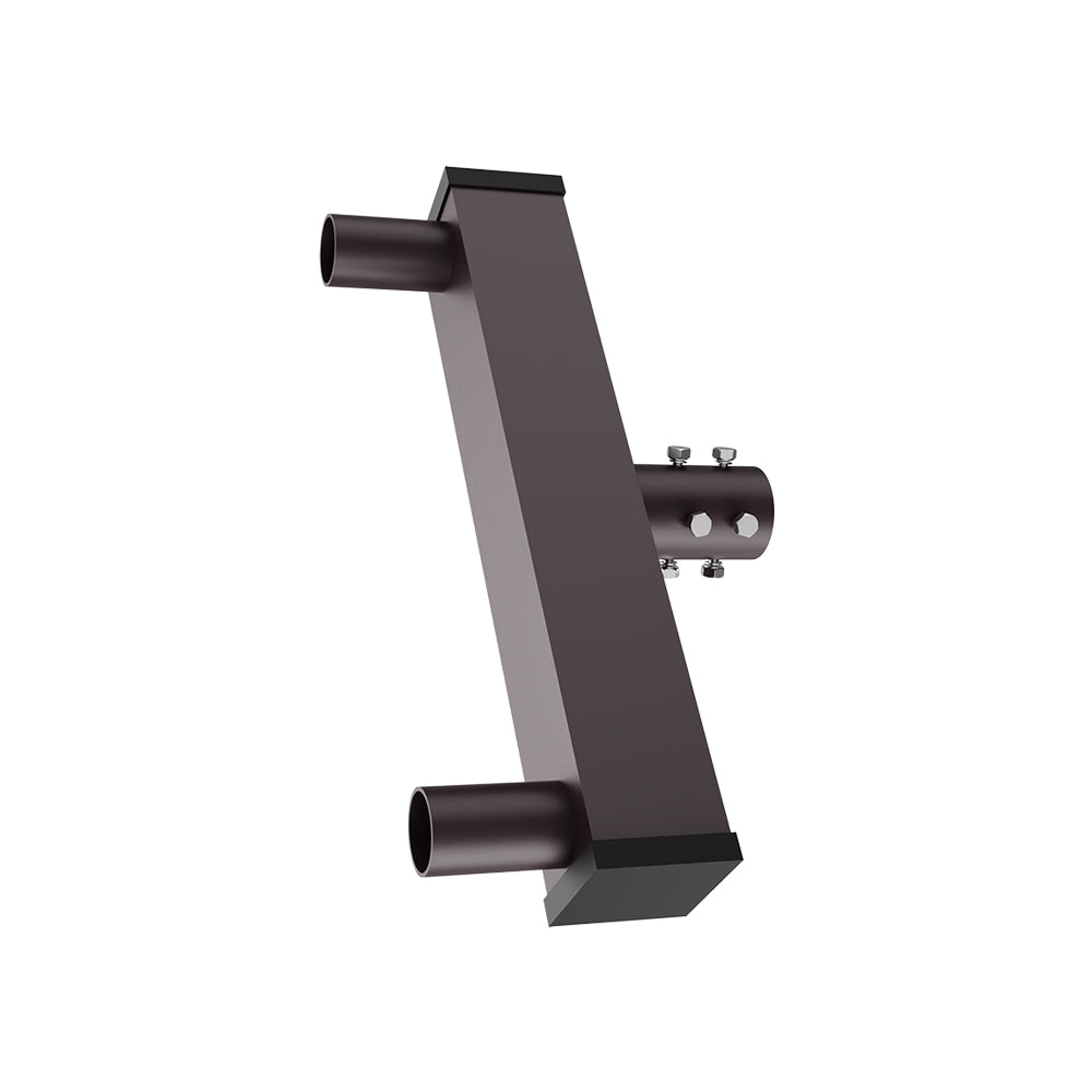 Low Profile Round Bullhorn Bracket with 2 Tenons Inline | 2-3/8" Outside Diameter | Bronze Housing