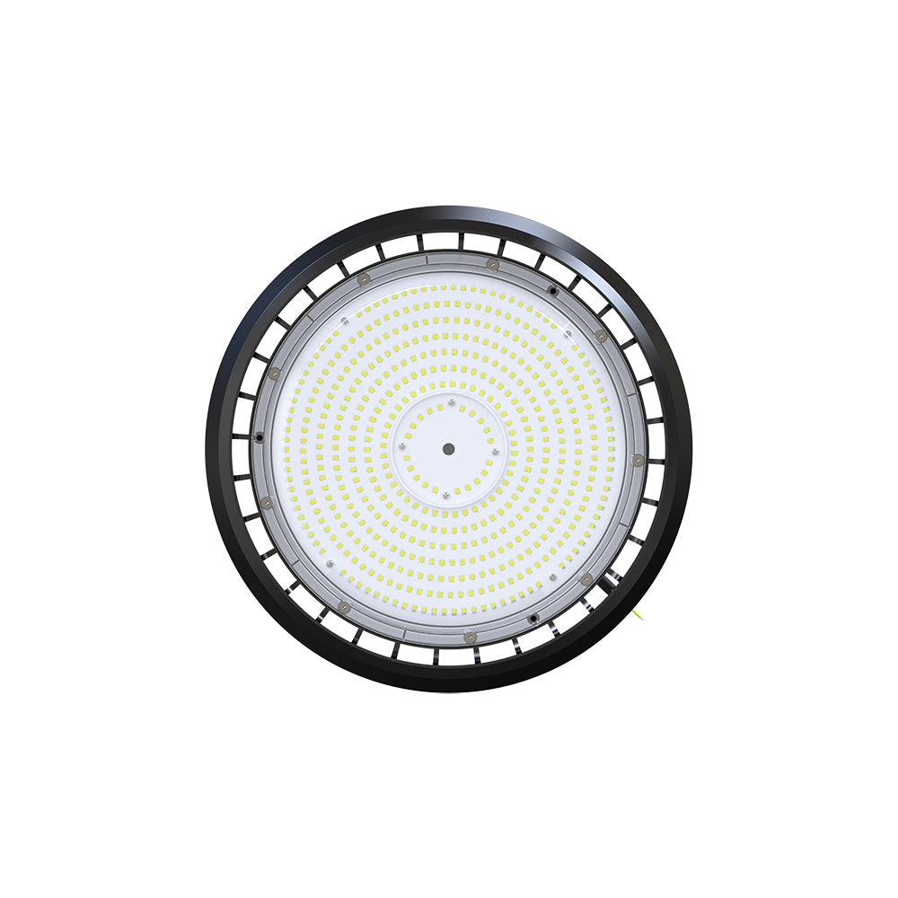 ARCADIA 4th Gen | LED UFO High Bay | 150W | 22500 Lumens | 4000K | 100-277Vac | Black Housing | IP65 | UL & DLC Listed