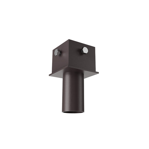 Square Pole Mount | 2-3/8” O.D Tenon | Tenon Mount | 4” Pole Square Adaptor | Bronze Housing