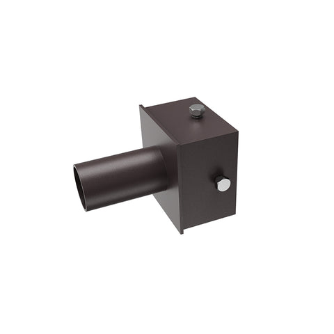 Square Pole Mount | 2-3/8” O.D Tenon | Tenon Mount | 5” Pole Square Adaptor | Bronze Housing