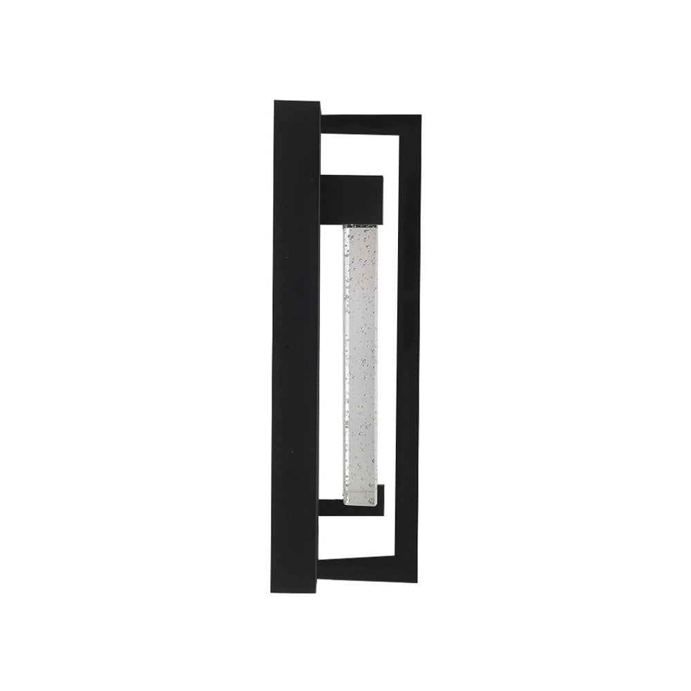 LUXE | LED Crystal Wall Sconce | 12 Watt | 420 Lumens | Adj CCT 2700K-3000K-3500K-4000K-5000K | 120V | 12.2 inch | Aluminum, Metal & Crystal Glass | IP65 | ETL Listed