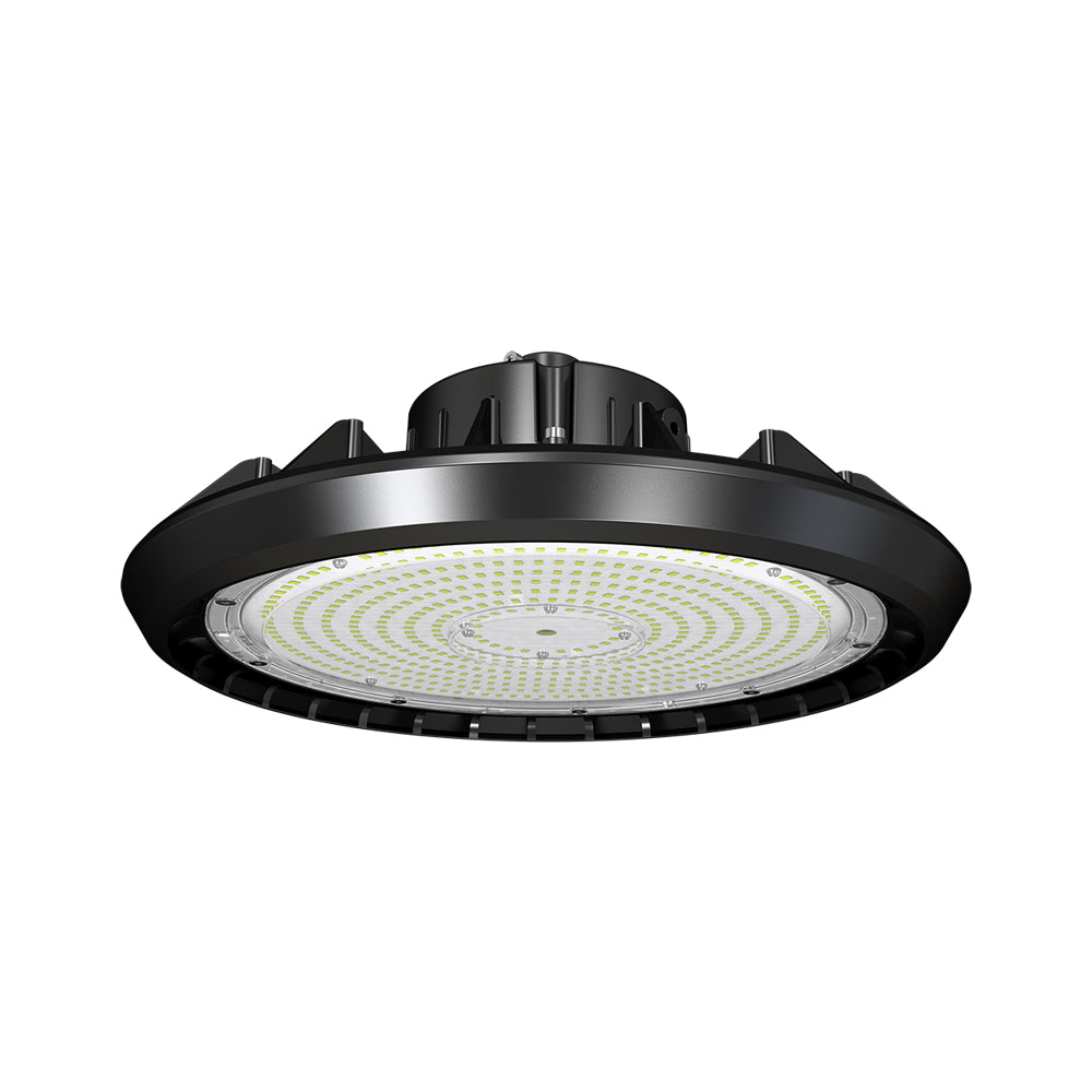 ARCADIA 4th Gen | LED UFO High Bay | 150W | 22500 Lumens | 4000K | 100-277Vac | Black Housing | IP65 | UL & DLC Listed
