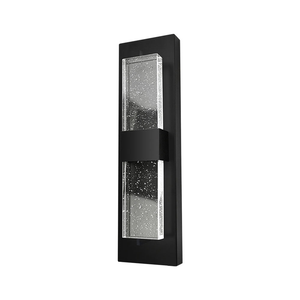 LIRA | LED Crystal Wall Sconce | 20 Watt | 800 Lumens | Adj CCT 2700K-3000K-3500K-4000K-5000K | 120V | 16 inch | Aluminum, Metal & Crystal Glass | IP65 | ETL Listed