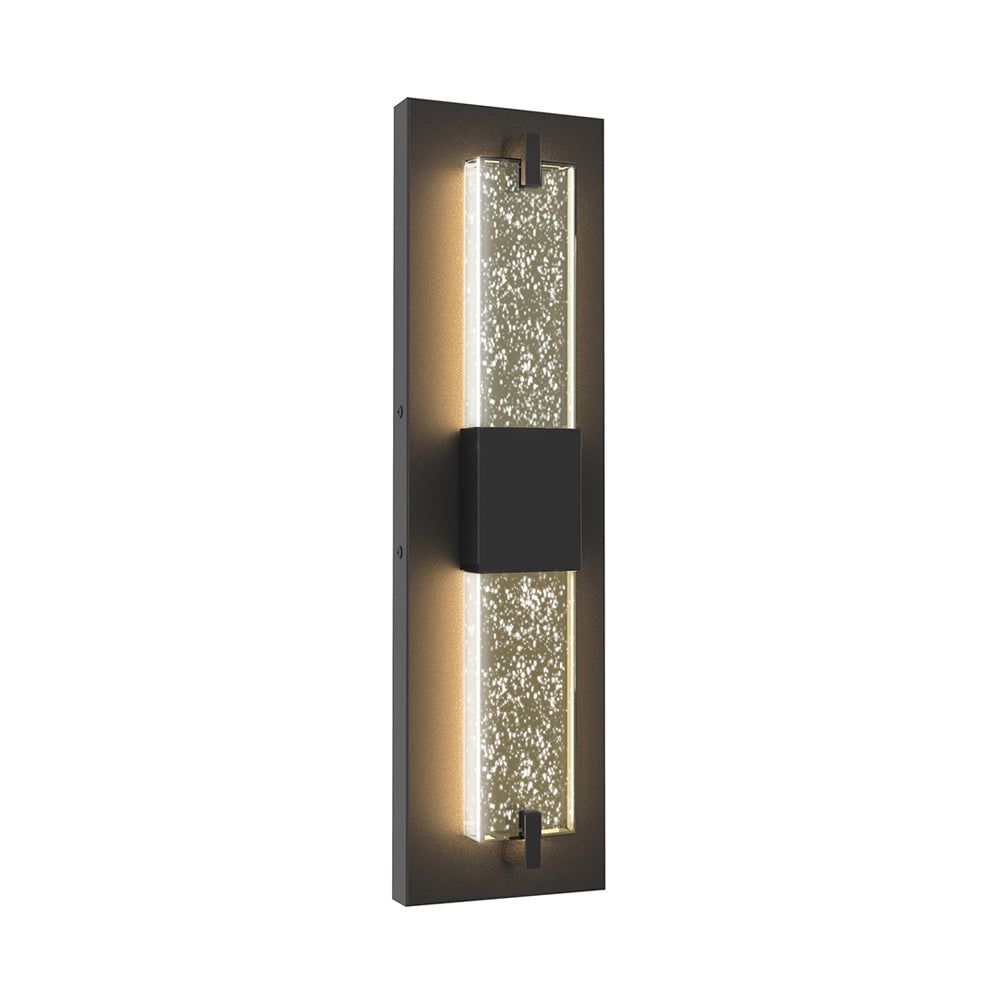 ARC | LED Crystal Wall Sconce | 20 Watt | 800 Lumens | Adj CCT 2700K-3000K-3500K-4000K-5000K | 120V | 18 inch | Aluminum, Metal & Crystal Glass | IP65 | ETL Listed