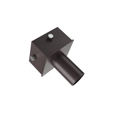 Square Pole Mount | 2-3/8” O.D Tenon | Tenon Mount | 5” Pole Square Adaptor | Bronze Housing