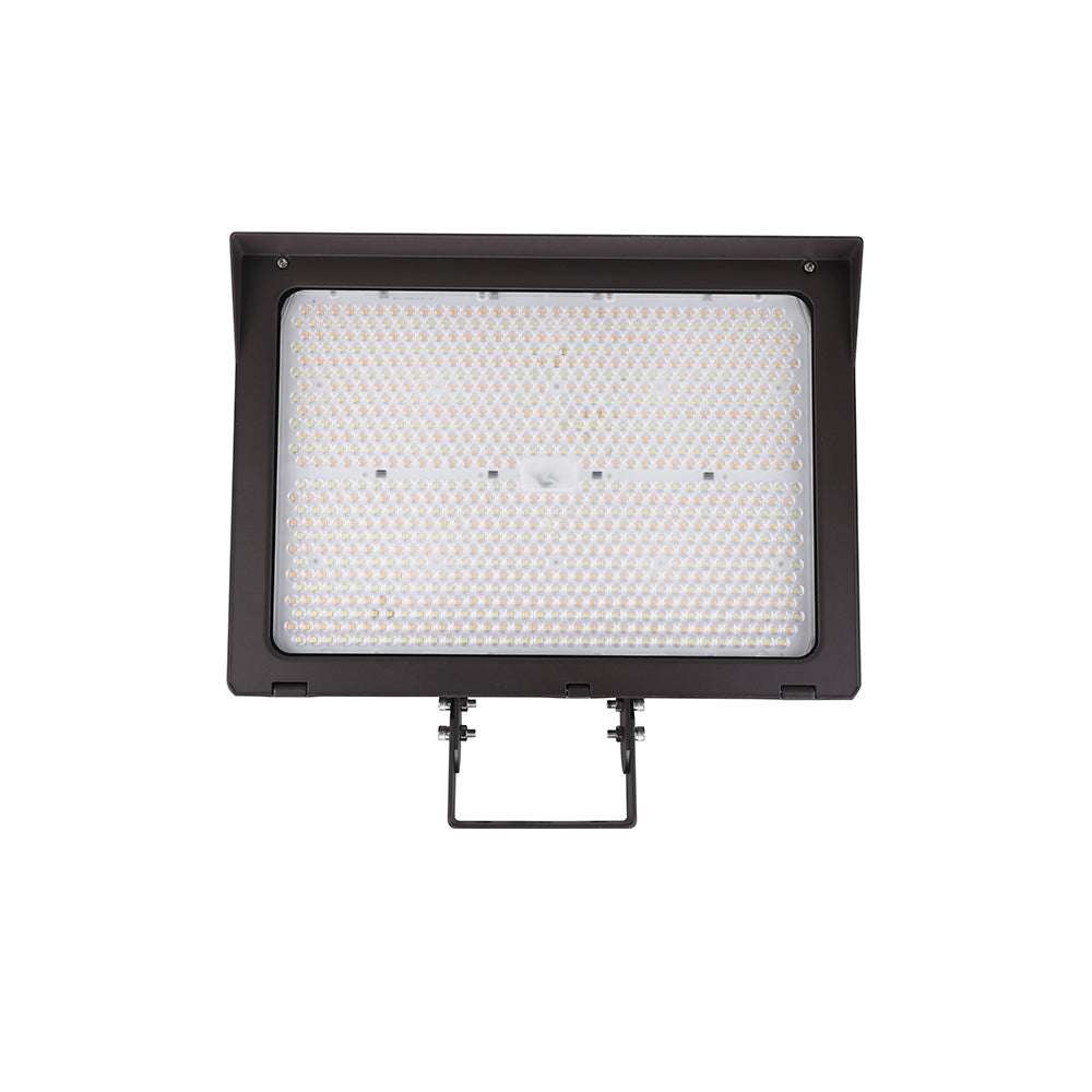 UNION | LED Flood Light | Adj Watt 300W/400W/500W | 77500 Lumens | Adj CCT 3K/4K/5K | 120-277Vac | Slip Fitter / Yoke Mount / U-Bracket Included | IP65 | UL & DLC Listed