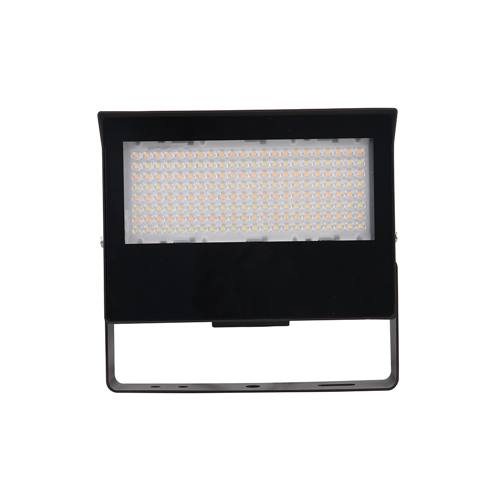 ORRA | LED Architectural Flood Light | Adj Watt 40W/60W/80W | 12560 Lumens | Adj CCT 3000K/4000K/5000K | 120-277Vac | U-Bracket Included | Bronze Housing | IP65 | UL & DLC Listed