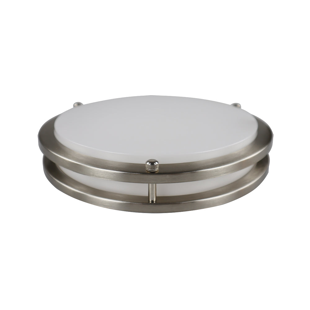 TURBO | Double Ring LED Flush Mount Ceiling Fixture | Adj Watt 16W/22W/30W | 2250Lm | Adj CCT 2700K-3K-3500K-4K-5K | 120V | 16in | Triac Dimmable | ETL & ES Listed | 5 Year Warranty