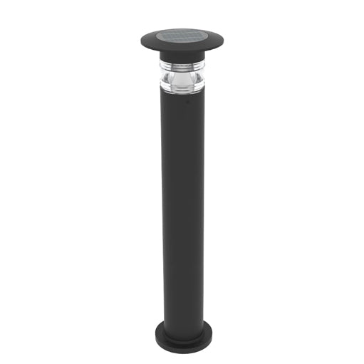 TITAN | Solar Bollard Light | 1.8 Watt | 250 Lumens | 3000K-5000K CCT | Solar Panel 4.5Wc | Lithium Battery 4.5AH/6.4V | Installation Height 43.3 Inch | IP65 | Aluminum | 5 Years Warranty