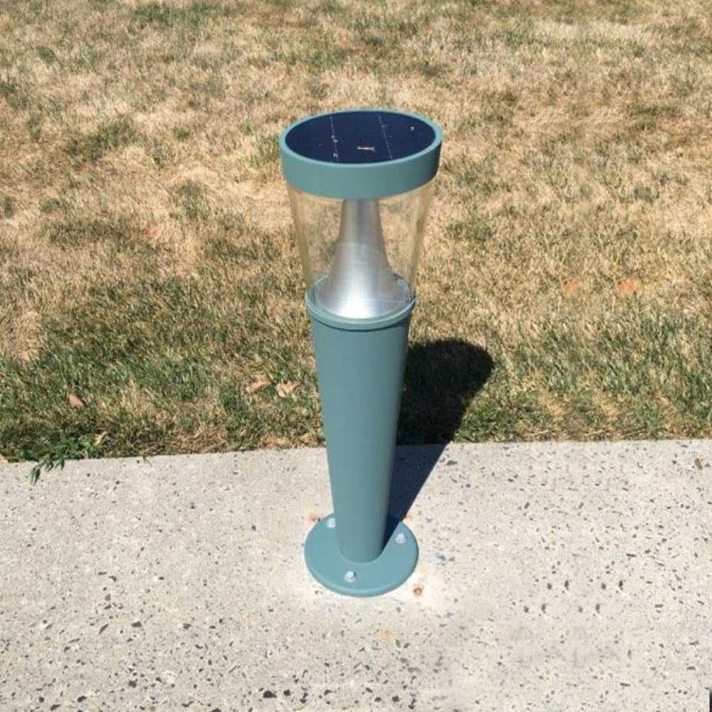 TITAN | Solar Bollard Light | 3 Watt | 250 Lumens | 5000K | Grey Housing | Pathway Lighting | Garden Light | Solar Post Top Light | 5 Years Warranty - Beyond LED Technology