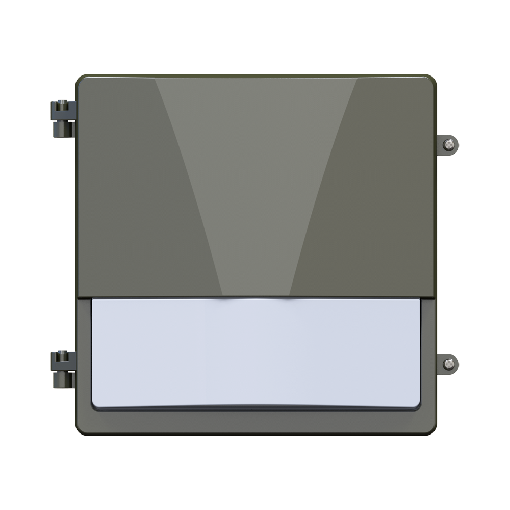 ZION 3rd Gen | LED Semi Cut-off Wall Pack | Adj Watt 35W/50W/70W | 9450 Lumens | 5000K | 100-277Vac | Bronze Housing | IP65 | UL & DLC Listed