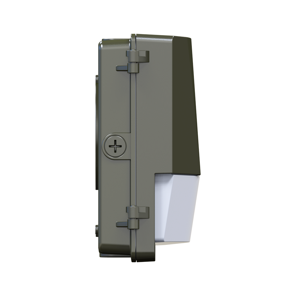 ZION 3rd Gen | LED Semi Cut-off Wall Pack | Adj Watt 35W/50W/70W | 9450 Lumens | 5000K | 100-277Vac | Bronze Housing | IP65 | UL & DLC Listed