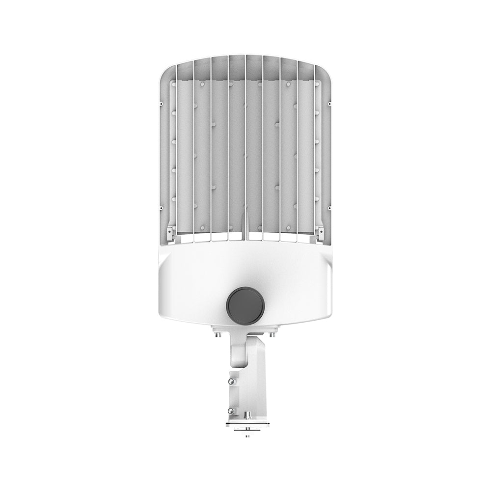 ZOHO 6th Gen | LED Area Light | Adj Wattage 200W/240W/300W | 49800 Lumens | Adj CCT 4000K/5000K/5700K | 120V-277V | Universal Bracket | White Housing | IP65 | UL & DLC Listed
