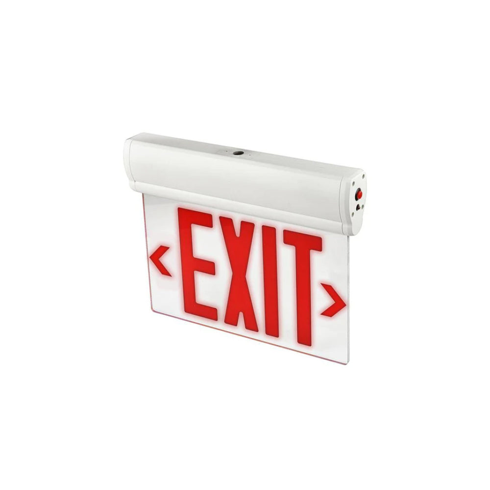 H3 | LED Edge Lit Exit Sign | 1 Watt | Red | 120-277V | Battery 3.6V 500mAh Ni-MH | Back up 90min | UL Listed