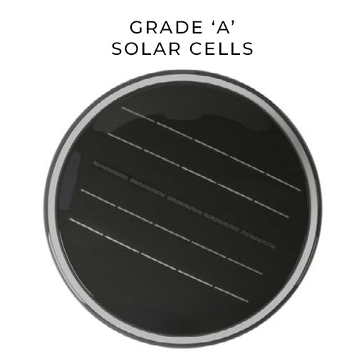 VANDAL | Solar Resistant Bollard Light | 3 Watt | 588 Lumens | 2300K-6500K | Solar Panel 6,3Wc | Lithium Battery 12AH | Installation Height 31.4 Inch | IP67 | 5 Years Warranty