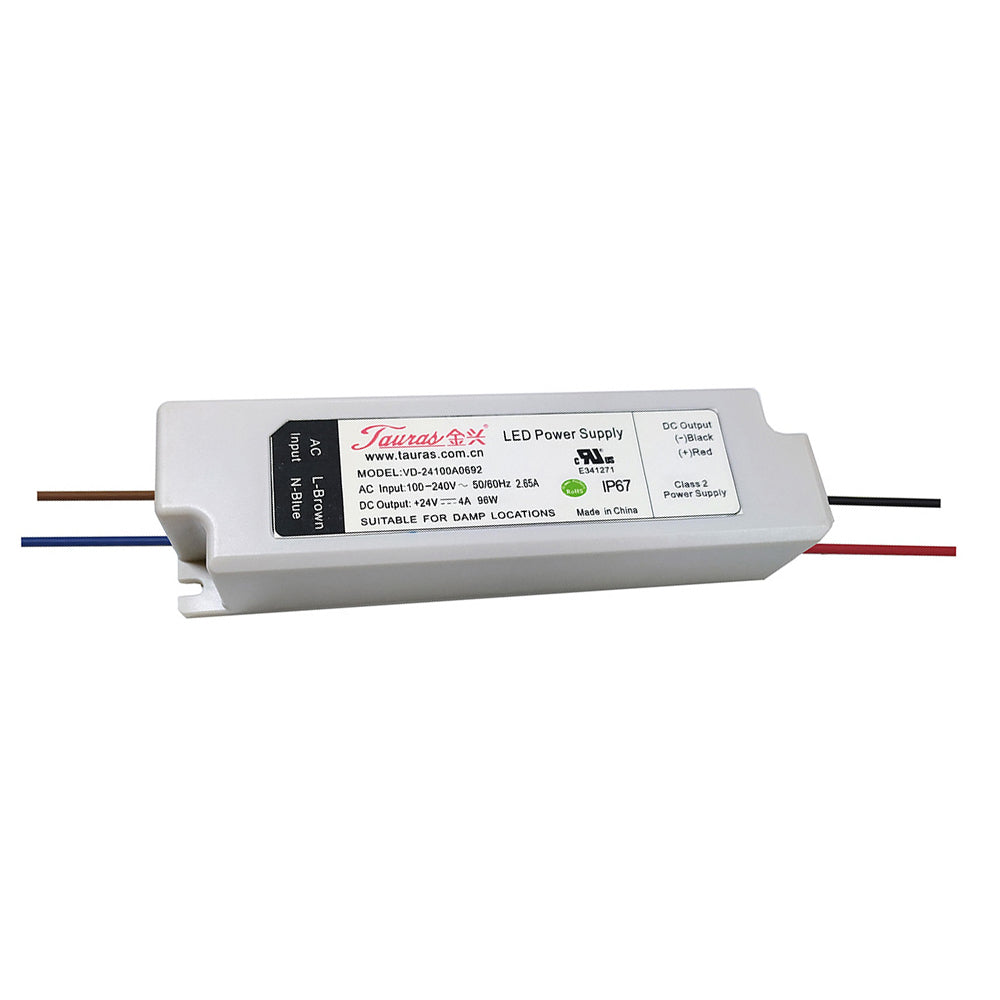 LED Power Supply | 100 Watt | 24 Volt DC | IP67 | VD-24100A0692 | UL Listed