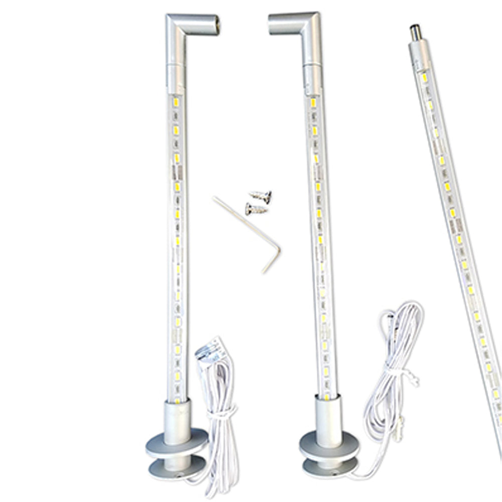 GARNET | LED Display Case Light Kit | 67" | 30.6W | 6000K | 12V Power Supply | Mounting Bracket & End Cap